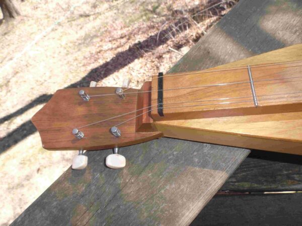 Dulcimer with Case Pretty Flower Vine design unbranded Quality Ply Construction Has minor cosmetic blems Very nice Nice condition Sweet Tone - Image 2