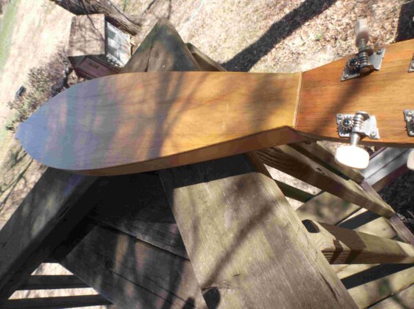 Dulcimer with Case Pretty Flower Vine design unbranded Quality Ply Construction Has minor cosmetic blems Very nice Nice condition Sweet Tone - Image 9