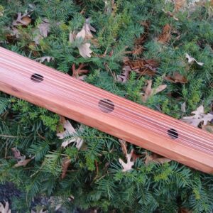 Aeolian harp Bolivian Rosewood and Aromatic Cedar tastefully combine richness and resonance 30 inch 10 varied strings helps catch the wind