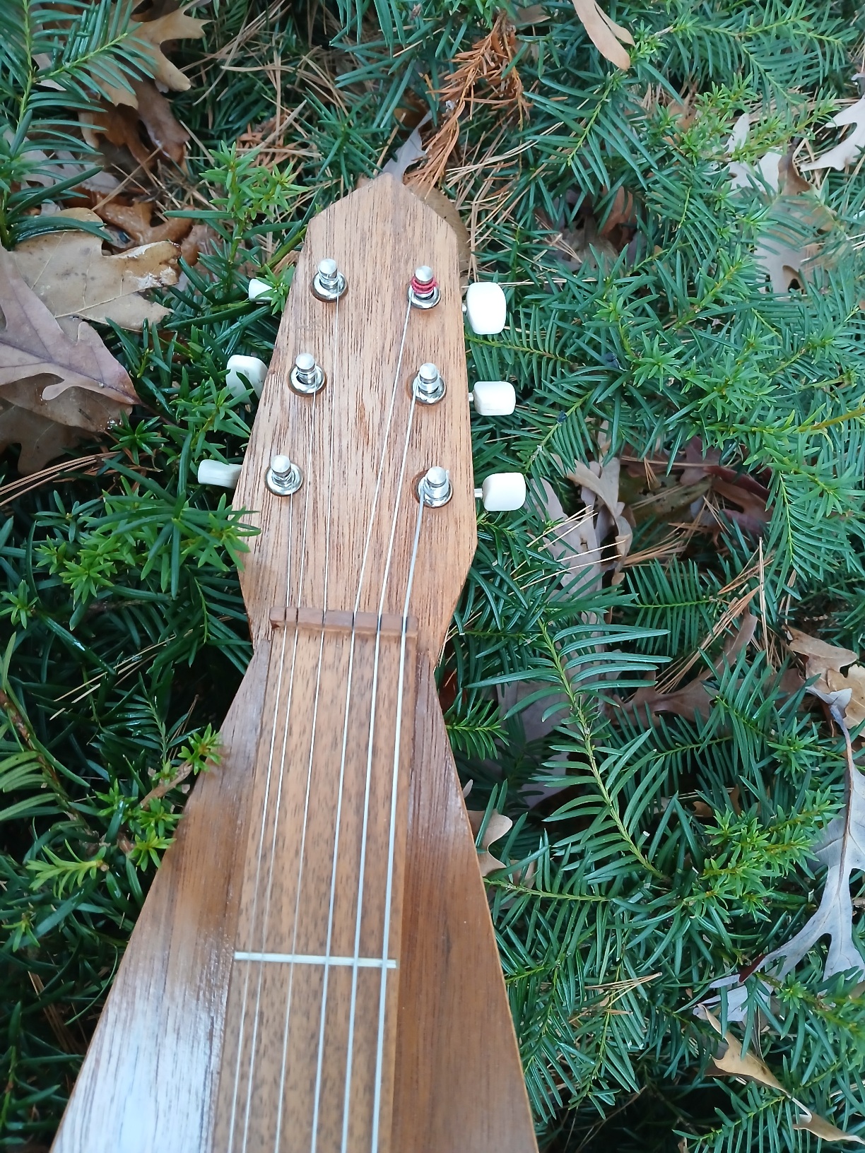 Dulcimer Hughes Rare 6 String from the Revival Period Gorgeous deep body has wonderful rich tones and long sustain 28.5 VSL label dated 1977 - Image 12