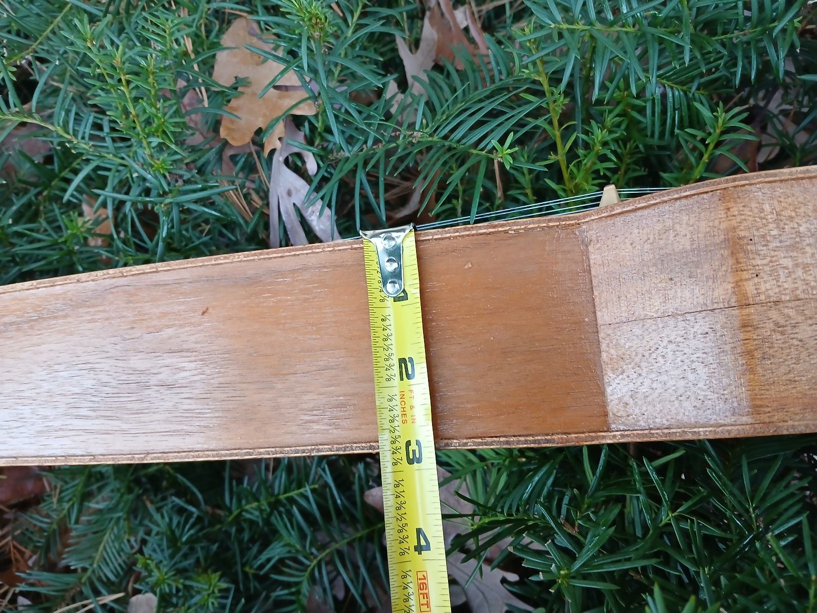 Dulcimer Hughes Rare 6 String from the Revival Period Gorgeous deep body has wonderful rich tones and long sustain 28.5 VSL label dated 1977 - Image 4