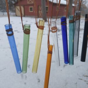 Mountain Dulcimer Glass noter color choice durable borosilicate Pyrex type glass with lanyard Free shipping and discounts for multiple on same order!