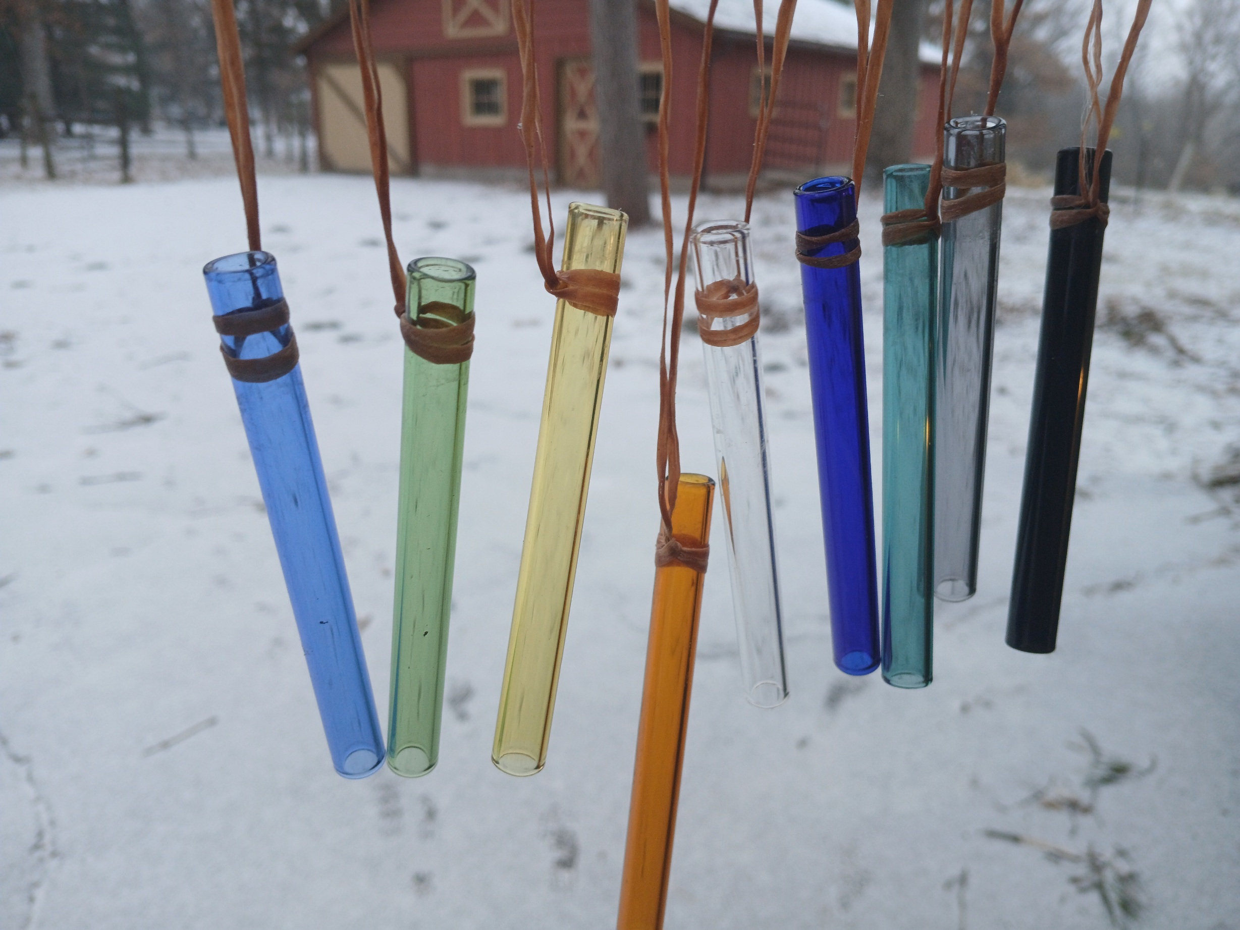 Mountain Dulcimer Glass noter color choice durable borosilicate Pyrex type glass with lanyard Free shipping and discounts for multiple on same order!