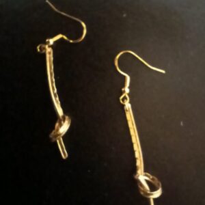 Fret not earrings Made from actual knotted frets  A Perfect reminder to take life easy...